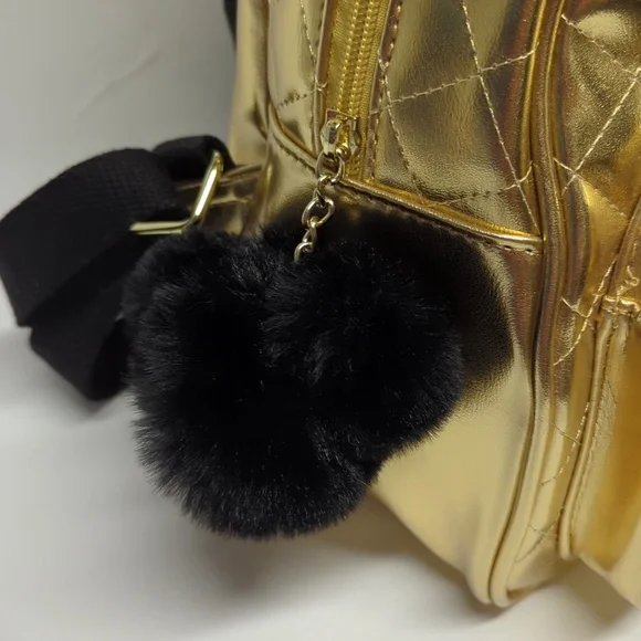 Disney Gold Quilted Minnie Mouse Backpack - Picture 3 of 8